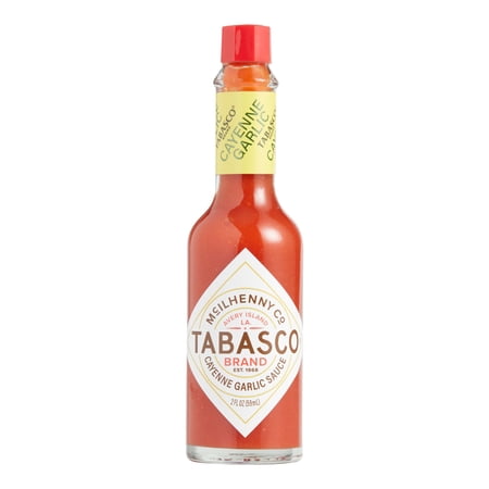 Tabasco Cayenne Garlic Hot Sauce 2 oz 2 each Pack of 4