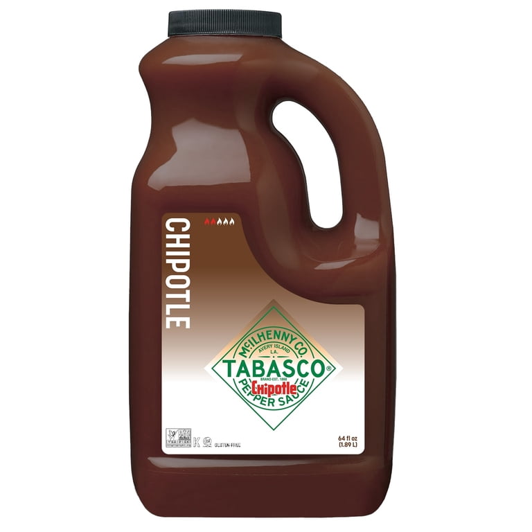 Tabasco Chipotle Pepper Sauce, 64 fl. oz Regular Half Gallon Jug