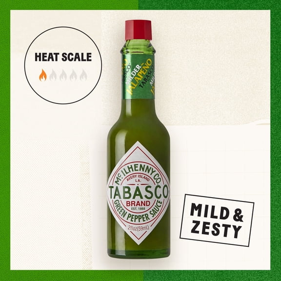 Tabasco Green Pepper Sauce, 2 Fluid Ounce