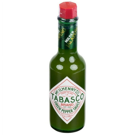 Tabasco Green Pepper Sauce, 5-ounce Bottle (Pack of 4)