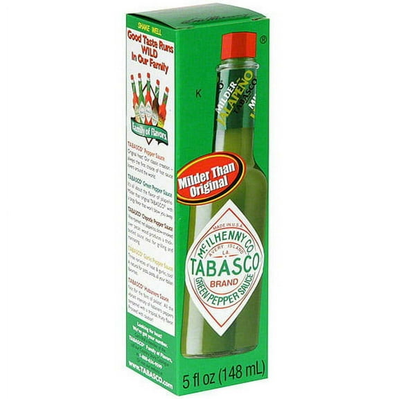 Tabasco Green Pepper Sauce, 5 oz (Pack of 12)