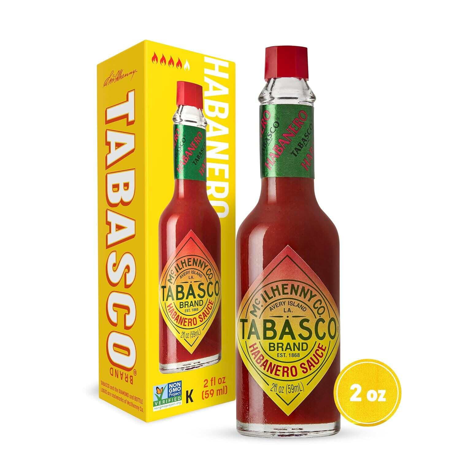 Tabasco Habanero Pepper Sauce, 2 Fluid Ounce Pack of 12-8575806748