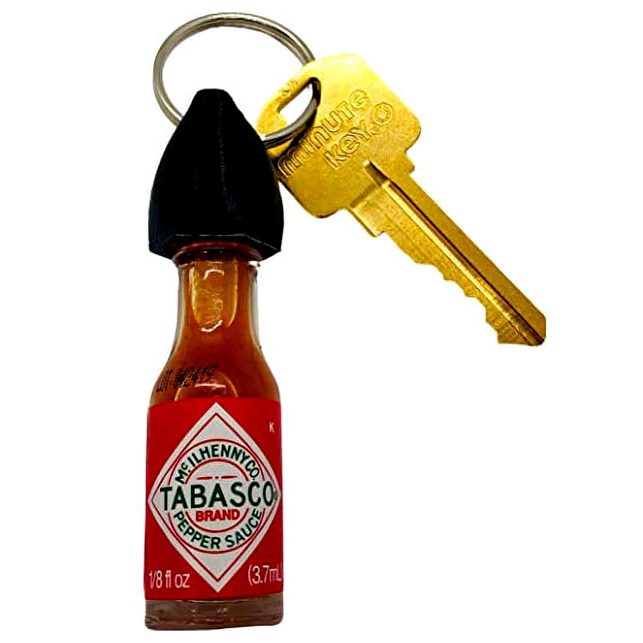 Tabasco Hot Sauce Keychain (Real Bottle of Tabasco)