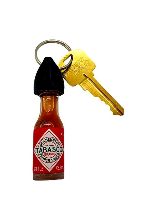 Hot Sauce Keychain (Real Bottle of Tabasco)