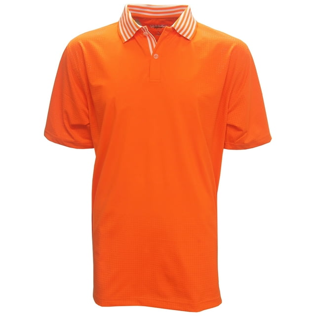 Tabasco Jersey Tech Polo Golf Shirt, Medium Orange