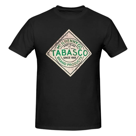 Tabasco Men'S Basic Short Sleeve T-Shirt Black Small