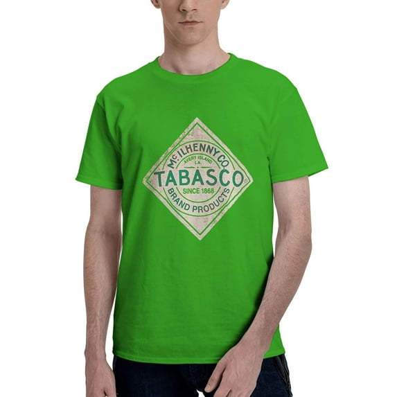 Tabasco Men'S Basic Short Sleeve T-Shirt Green 4x-Large