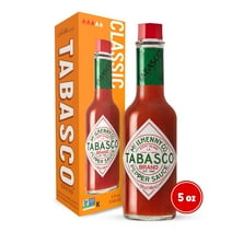 Tabasco Original Red Pepper Sauce, 5 oz, Regular Glass Hot Sauce Bottle, Gluten Free