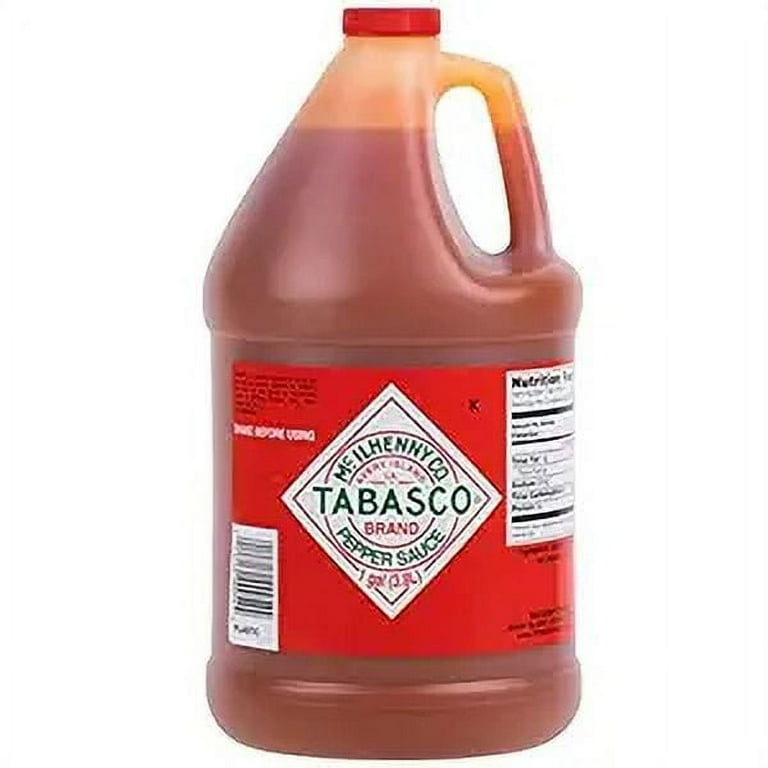 Tabasco Hot & Spicy Pepper Sauce, 128 Ounce Plastic Bottle