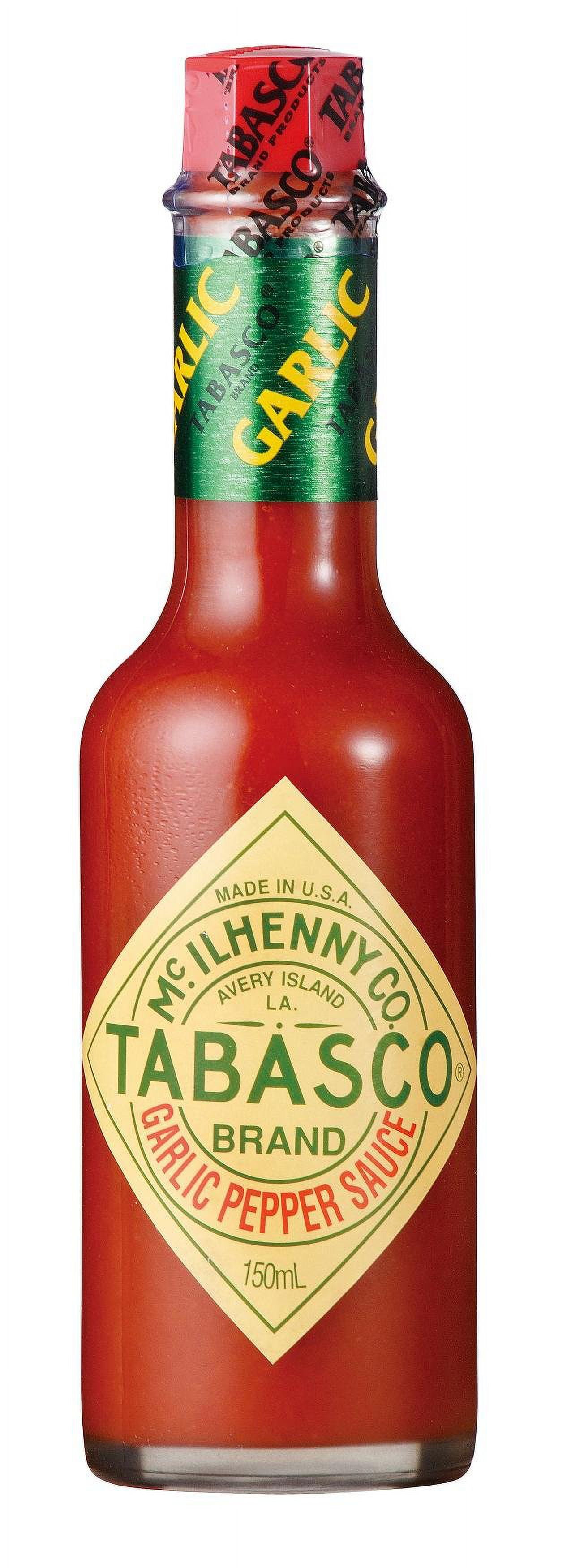 Tabasco Cayenne Garlic Pepper Sauce in box, 5 Fluid Ounce Pack of 1