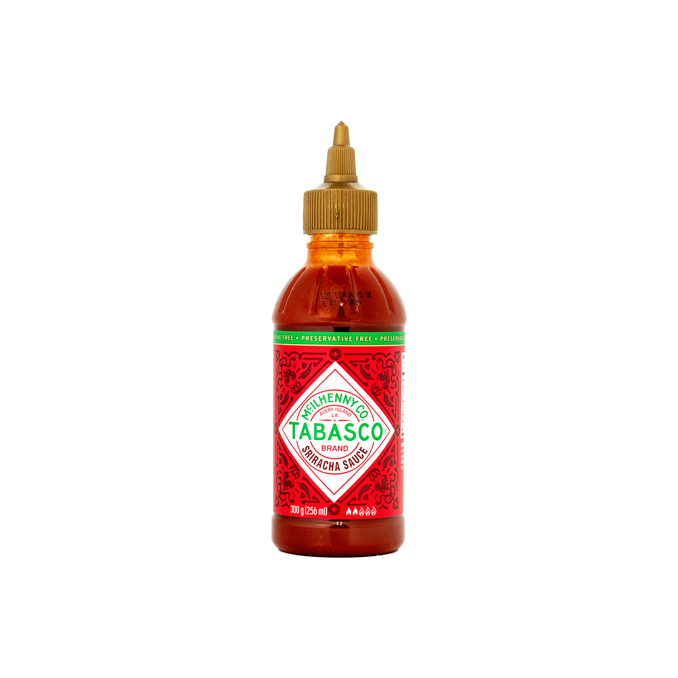 Tabasco Everyday Sriracha Hot Sauce, 256ml, Mild, Preservative Free, Shelf Stable, Plastic Bottle