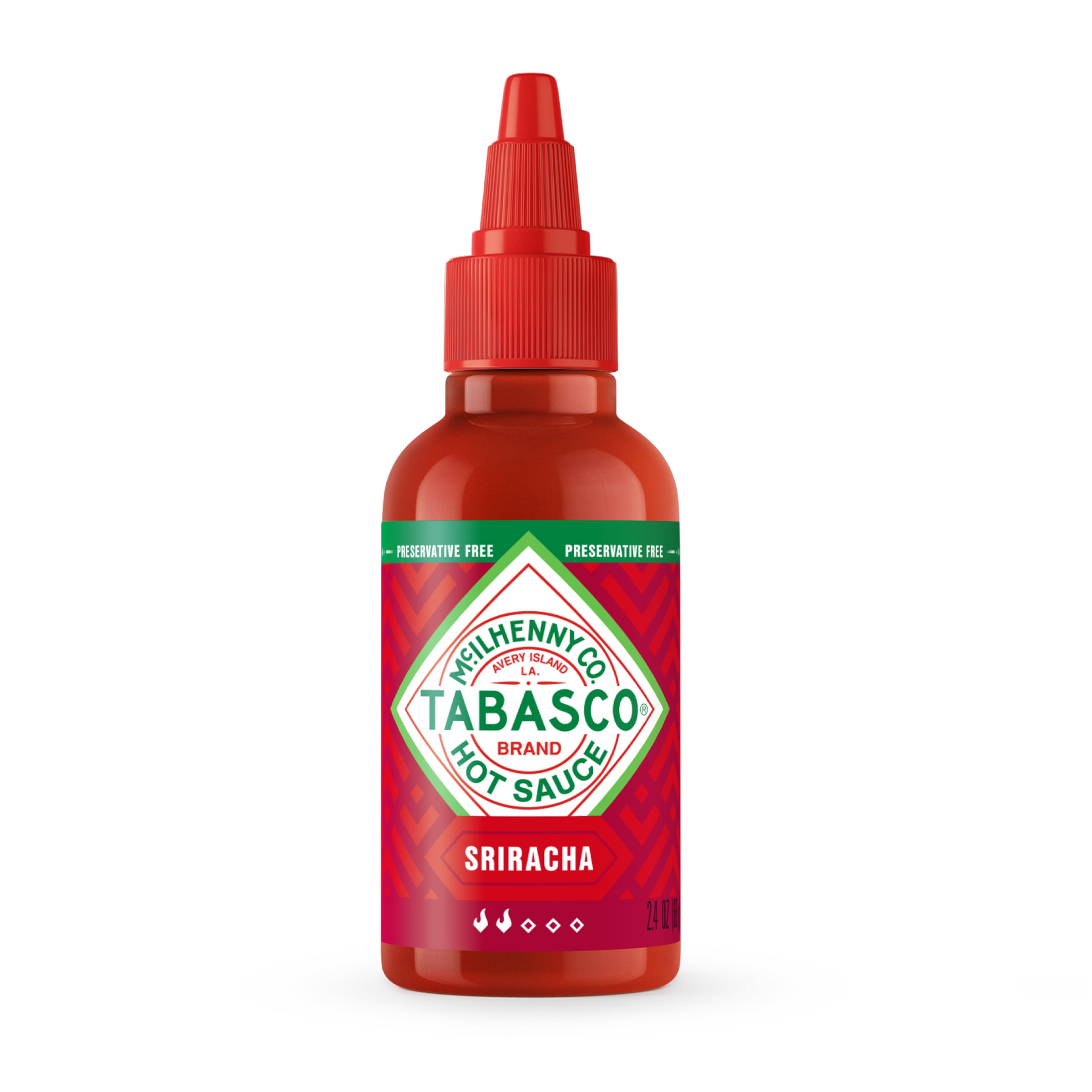 Tabasco Sriracha Sauce, 2.4 oz Mini Squeezable Plastic Bottle, Gluten Free