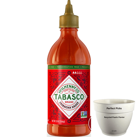 Tabasco Sriracha Sauce, 20 oz Regular Bottle, Gluten Free (2 pack)