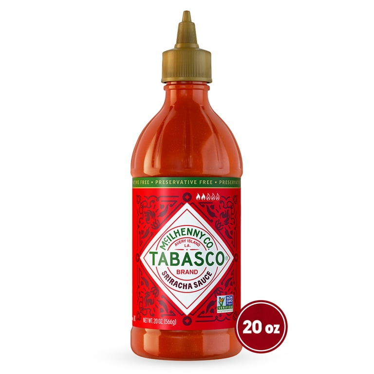 TABASCO。 TABASCO, Sriracha Sauce, 20 oz, Gluten Free, Made with TABASCO¬Æ