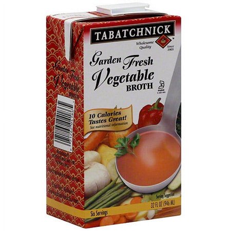 Tabatchnick Garden Fresh Vegetable Broth, 32 oz (Pack of 12)