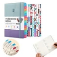thumbnail image 1 of Tabbable Password Keeper Book, Alphabetized Logbook, Blue And Purple, Password Notebook For Seniors, Alphabetical Tabs, 115 Pages, Secure, Meiiso, 1 of 9