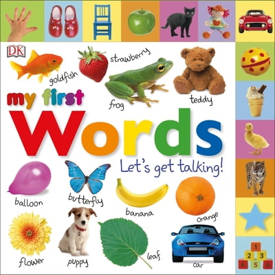Pre-Owned Tabbed Board Books: My First Words: Let's Get Talking! by DK (Paperback)