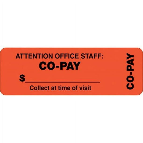 Tabbies CO-PAY Wrap Labels - Tabbies CO-PAY Wrap Labels -
