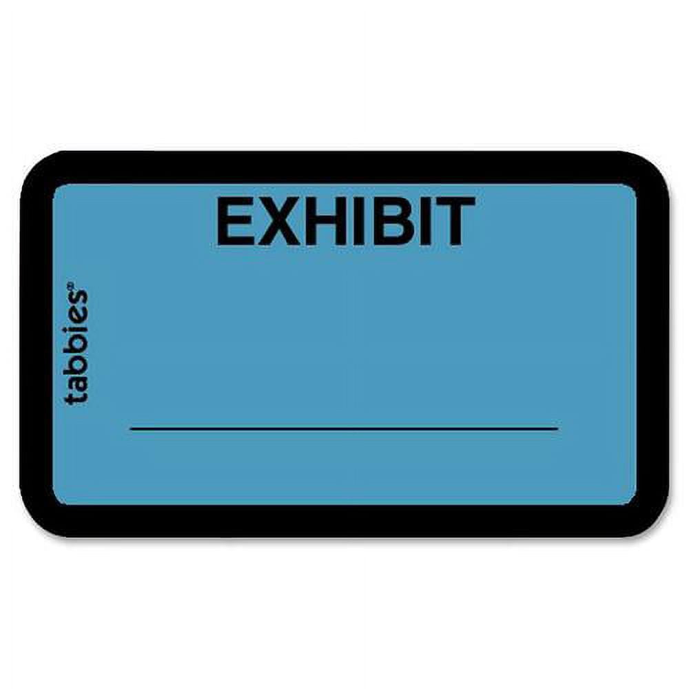 Tabbies Color-coded Legal Exhibit Labels - 1 5/8 Tabbies Color-coded Legal Exhibit Labels - 1 5/8