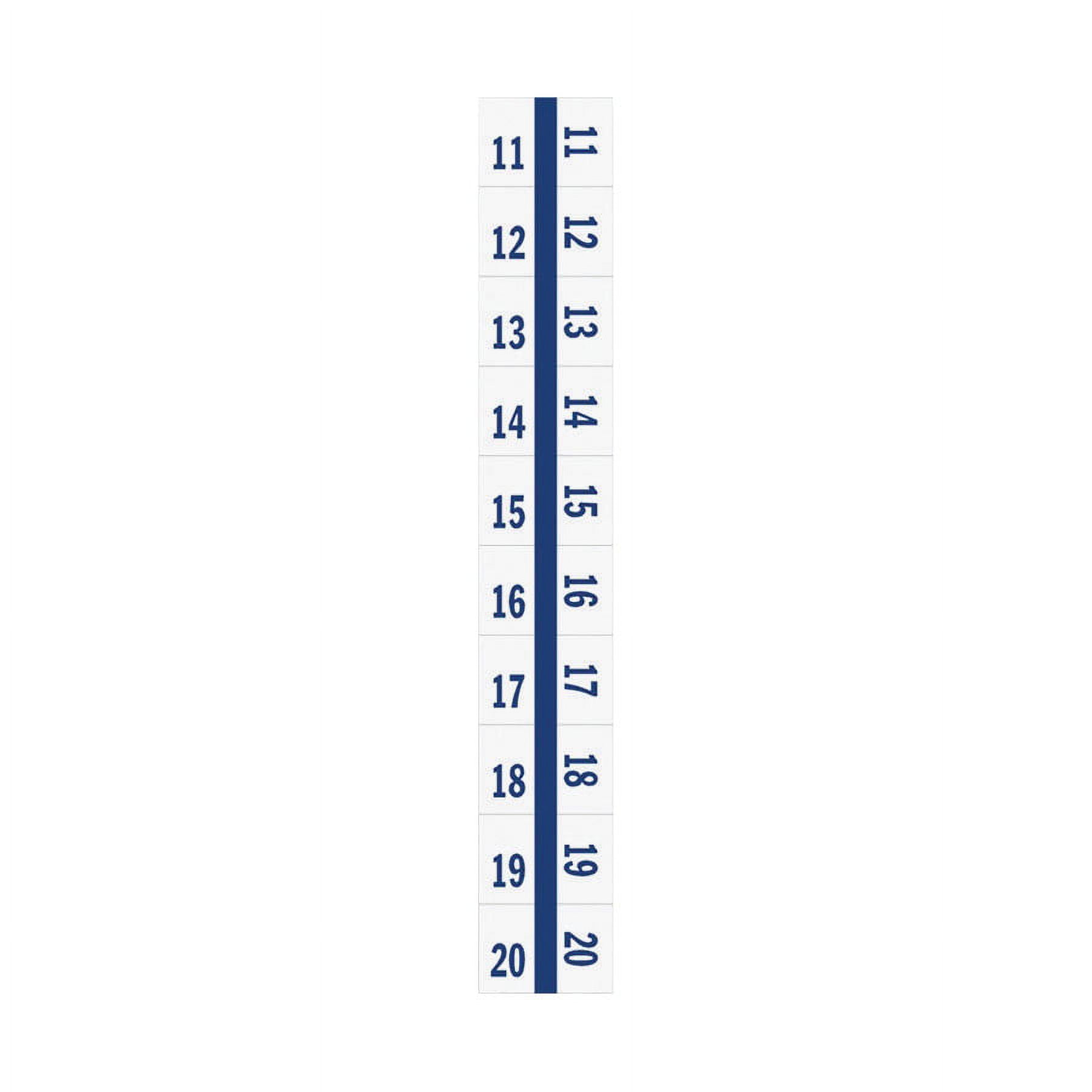 Tabbies Legal Index Divider Tabs - 10 Printed Tab(s) - Digit - 11-20 - 8.5 Tabbies Legal Index Divider Tabs - 10 Printed Tab(s) - Digit - 11-20 - 8.5