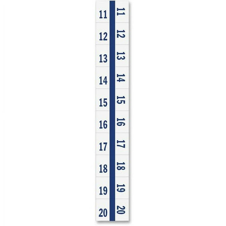 Tabbies Legal Index Divider Tabs - 10 Printed Tab(s) - Digit - 11-20 - 8.5 Tabbies Legal Index Divider Tabs - 10 Printed Tab(s) - Digit - 11-20 - 8.5