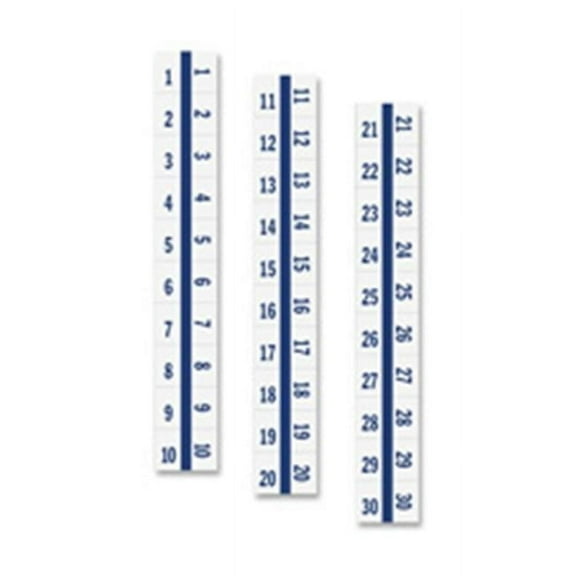 Tabbies  Legal Index Tabs- Blue Edge - 1-10 - 100 Tabs-PK