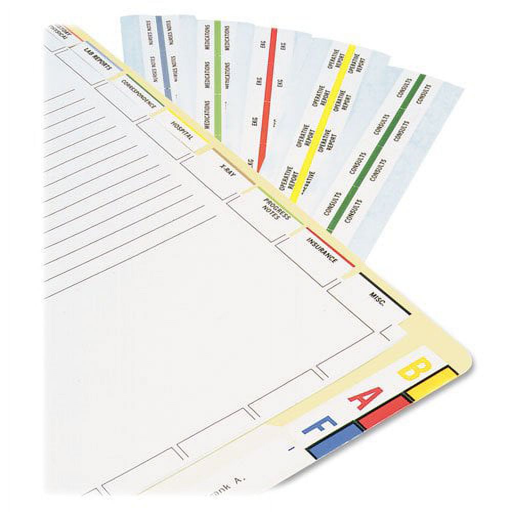 Tabbies Medical Chart Index Divider Tabs (TAB54528)