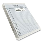 8.5 in. x 11.63 in. 2-Part Carbon Patient Sign-In Label Forms - Blue 125 Sheets/Pack
