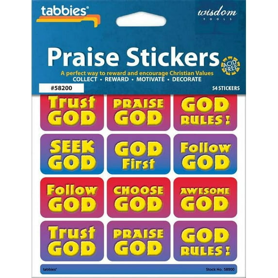 Tabbies Praise Stickers, God Children's Praise Stickers (Other)