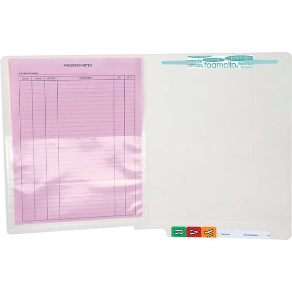 Tabbies Self-adhesive Poly Pockets - 4 3/4" x 7" Sheet - Clear - Poly - 100 / Box | Bundle of 10 Boxes