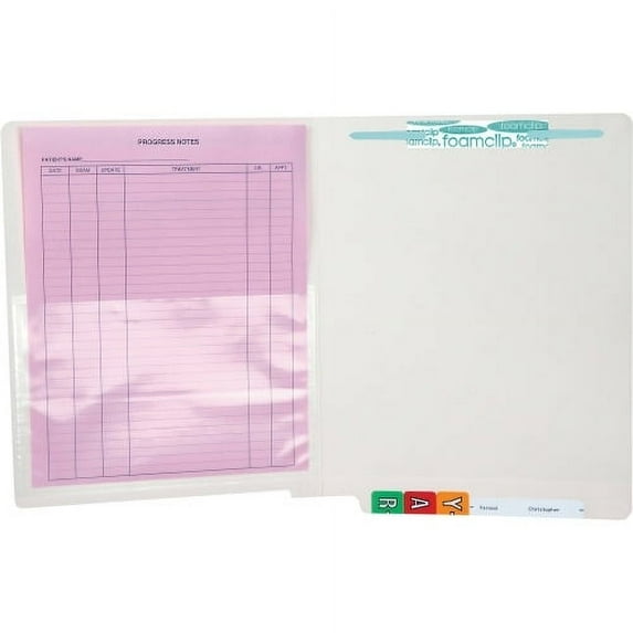 Tabbies Self-adhesive Poly Pockets 4 3/4" x 7" Sheet - Clear - Poly - 100 / Box