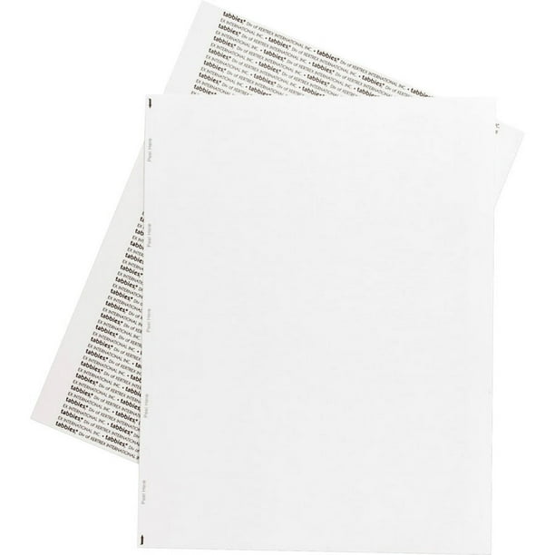 Tabbies Transcription Label Printer Sheets - 8 1/2 Tabbies Transcription Label Printer Sheets - 8 1/2