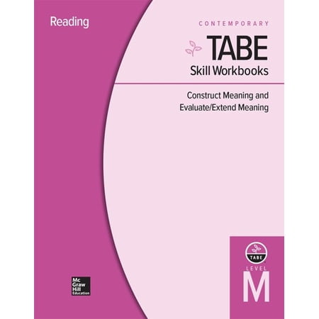Pre-Owned Tabe Skill Workbooks Level M: Construct Meaning and Evaluate/Extend Meaning - 10 Pack (Paperback)