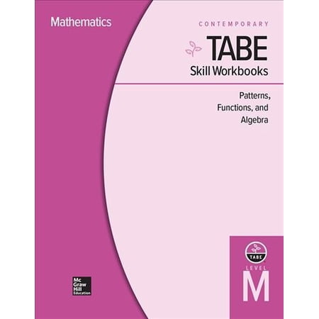 Pre-Owned Tabe Skill Workbooks Level M: Patterns Functions Algebra - 10 Pack (Paperback)