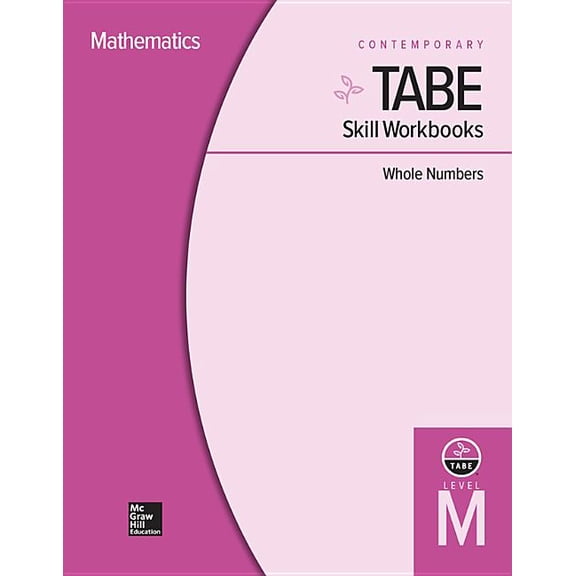 Tabe Skill Workbooks Level M: Whole Numbers - 10 Pack, (Paperback)