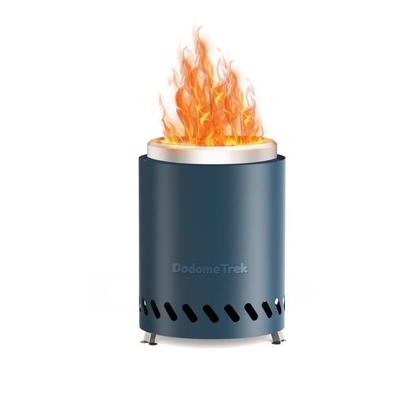 Dodometrek Tabel Top Fire Pit Mini - Portable Outdoor Tabletop Smokeless Firepit, 5.5in Fire Pits, Blue Finish