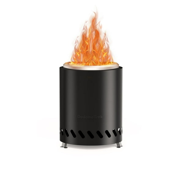 Dodometrek Tabel Top Fire Pit Mini, Portable Smokeless Fire Pits Outdoor, 7in Tabletop Firepit Inky