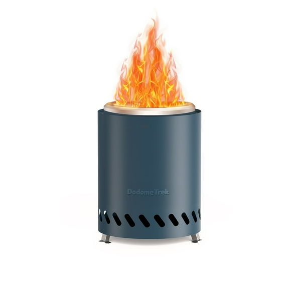 Dodometrek Tabel Top Smokeless Fire Pits Mini, Portable Firepit Outdoor, 7in Tabletop Firepit Blue
