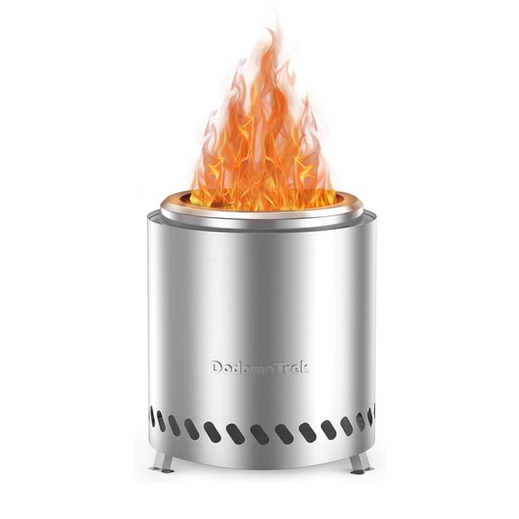 Dodometrek Tabel Top Fire Pit Mini, Portable Firepit Outdoor, 8.7in Stainless Steel Tabletop Firepit