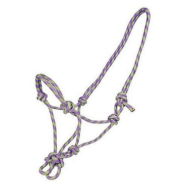Mustang Side Pull Rope Halter with Braided Nose Bl - Walmart.com