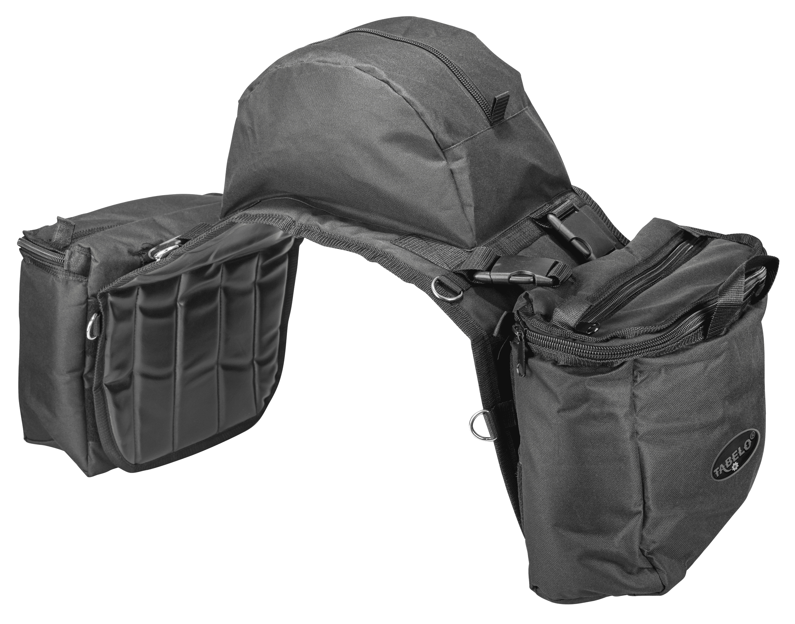 Nylon Cooler Saddle Bag With Cantle - Insulated Trail Riding Gear