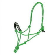 Mustang Side Pull Rope Halter with Braided Nose Bl - Walmart.com