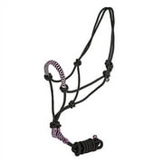 Tabelo Rope Halter w/Lead Black/Pink