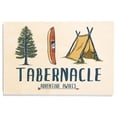 thumbnail image 1 of Tabernacel, New Jersey, Adventure Awaits, Kayak Version Birch Wood Wall Sign (12x18 Rustic Home Decor, Ready to Hang Art), 1 of 5