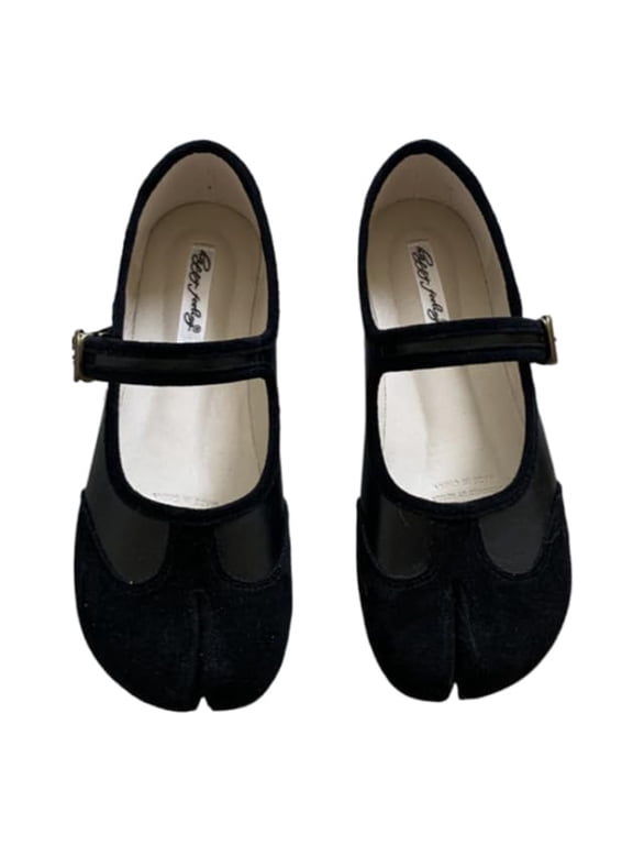 Tabi Shoes Women Mary Janes Ballet Flat - Low Top Split Toe Orthopedic Cute Casual Comfortable Walking Lightweight Female Solid All-Match for Daily Wear Beach Travel Athleisure Standing All Day