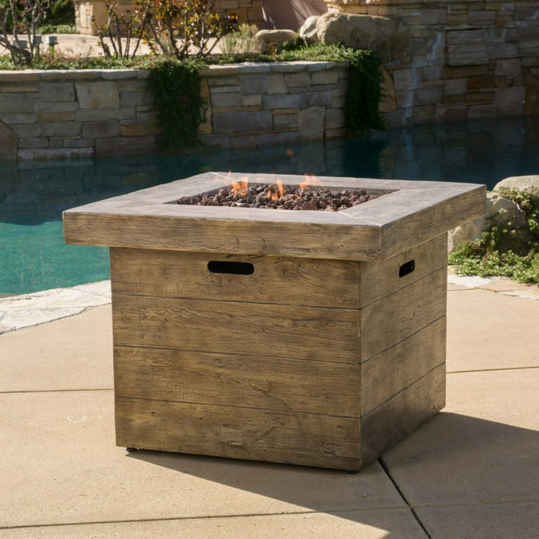 Tabitha Brown Magnesium Oxide Square Gas Fire Pit Tabitha Brown Magnesium Oxide Square Gas Fire Pit