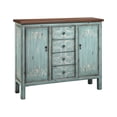 thumbnail image 1 of Elk Home Tabitha 2-Door 4-Drawer Transitional Wood Cabinet in Blue/Gray, 1 of 5