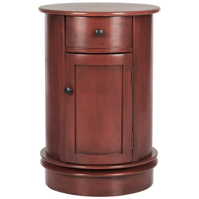 Tabitha Red Storage End Table