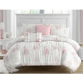thumbnail image 1 of Tabitha Smocked Pink 4-Piece Microfiber, 1 of 11