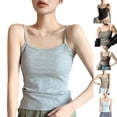 thumbnail image 1 of Tabk Tops Tank Top Women Sleeveless Top Ladies'small Camisole With Round Neck Camisole Army Green XXL, 1 of 8